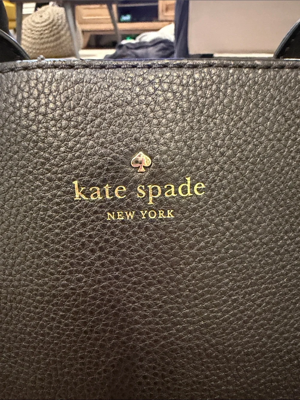KATE SPADE Meriwether Flynn Street Black white Tote Handbag - C27